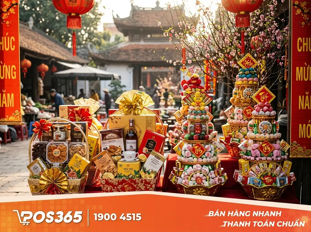Đầu tư giỏ quà, tháp bánh kẹo Tài Lộc