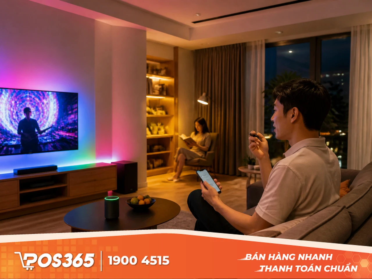Đ&egrave;n chiếu s&aacute;ng th&ocirc;ng minh chỉnh giọng n&oacute;i