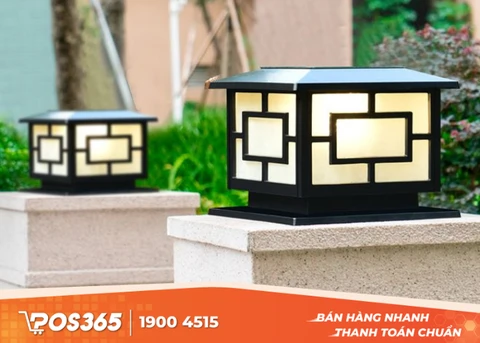 Đèn trụ cổng quán cafe