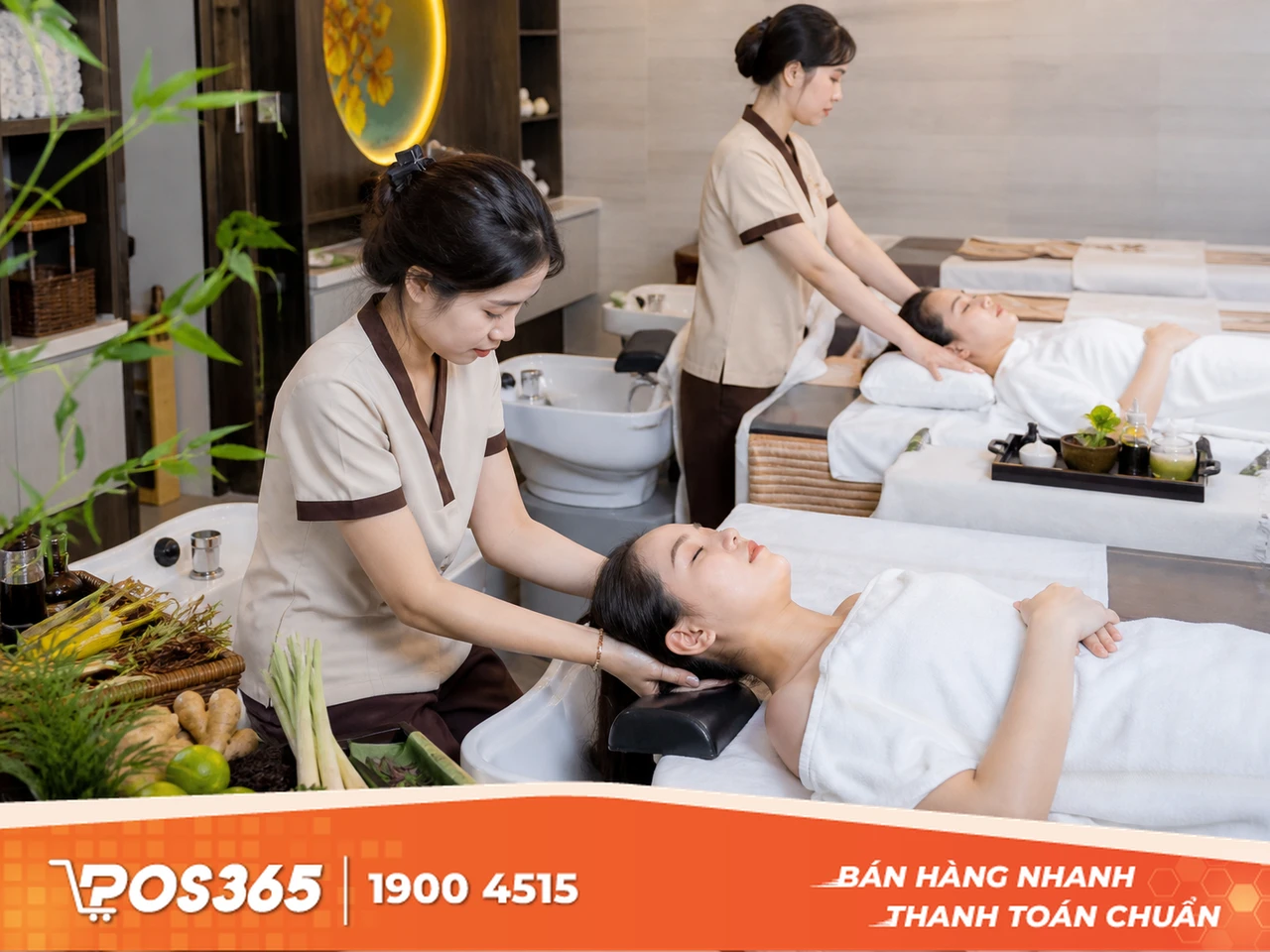 Dịch vụ l&agrave;m đẹp v&agrave; gội đầu dưỡng sinh mini