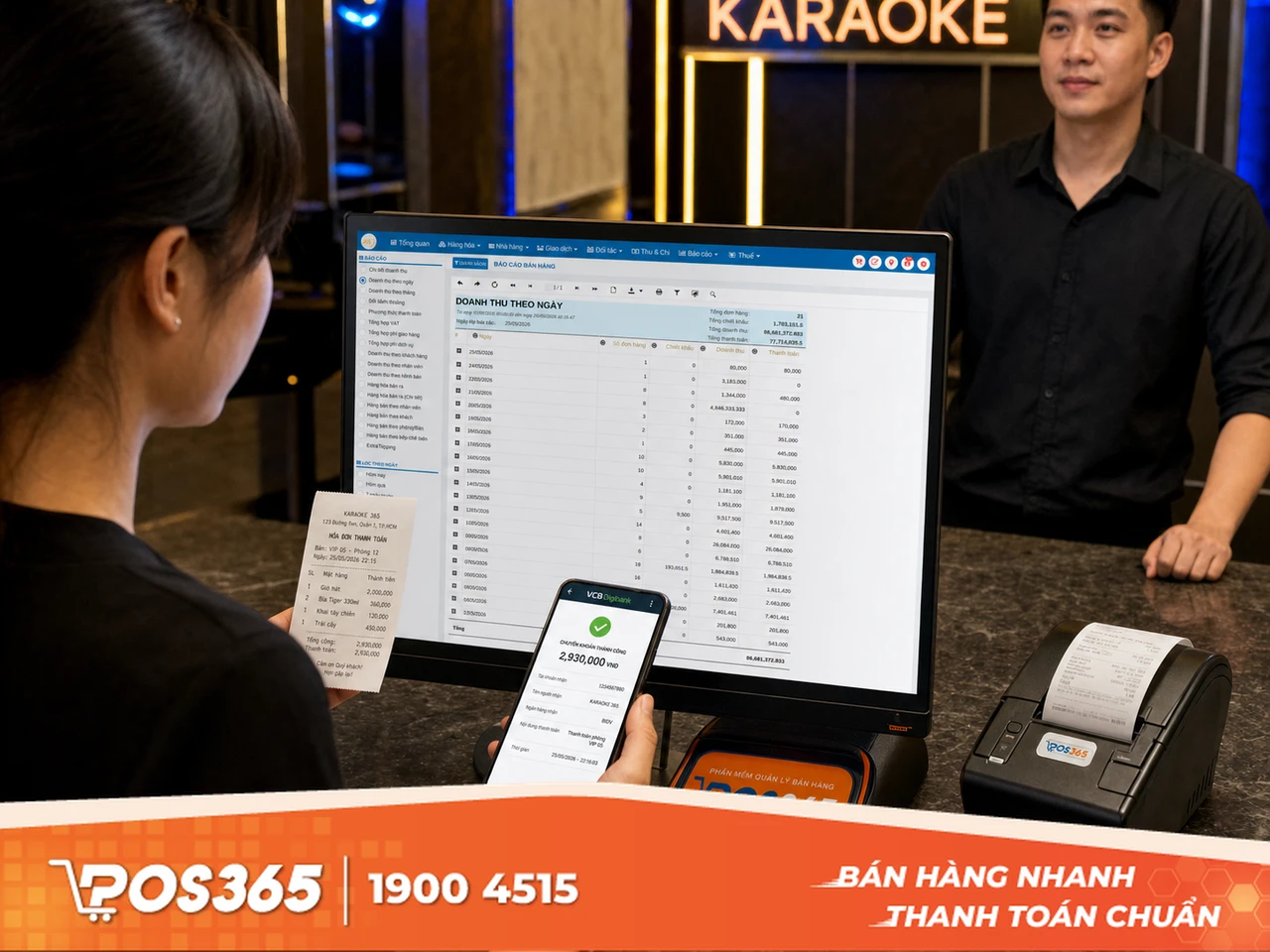 Đối so&aacute;t c&aacute;c giao dịch thanh to&aacute;n kh&ocirc;ng d&ugrave;ng tiền mặt (Chuyển khoản, Thẻ POS)