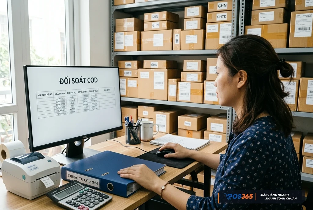 Đối soát tiền COD theo từng đơn hàng