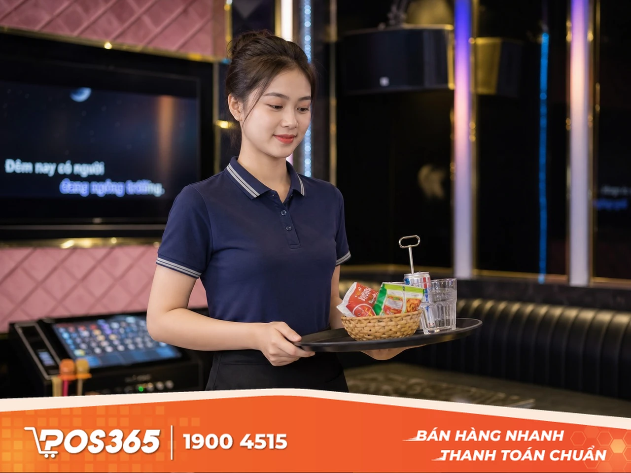 Đồng phục nh&acirc;n vi&ecirc;n phục vụ ph&ograve;ng karaoke năng động, tiện lợi