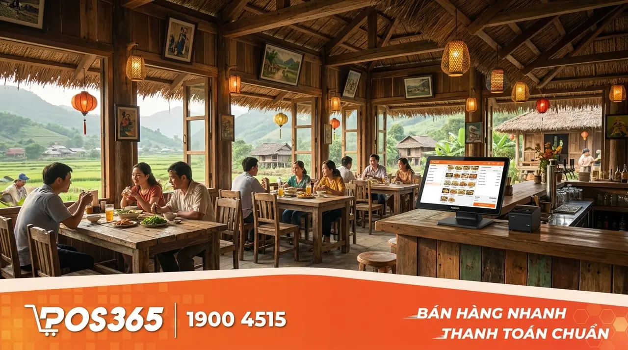 Mẫu quán nhậu phong cách đồng quê