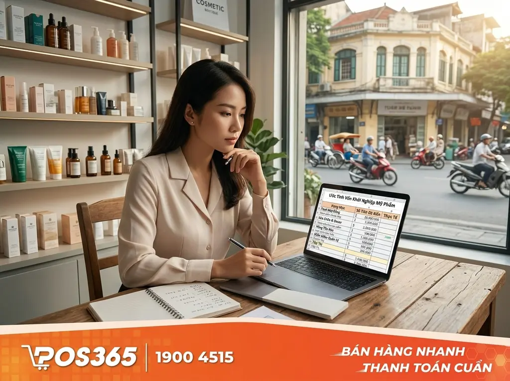 Dự toán chi phí - Kinh doanh mỹ phẩm cần bao nhiêu vốn?