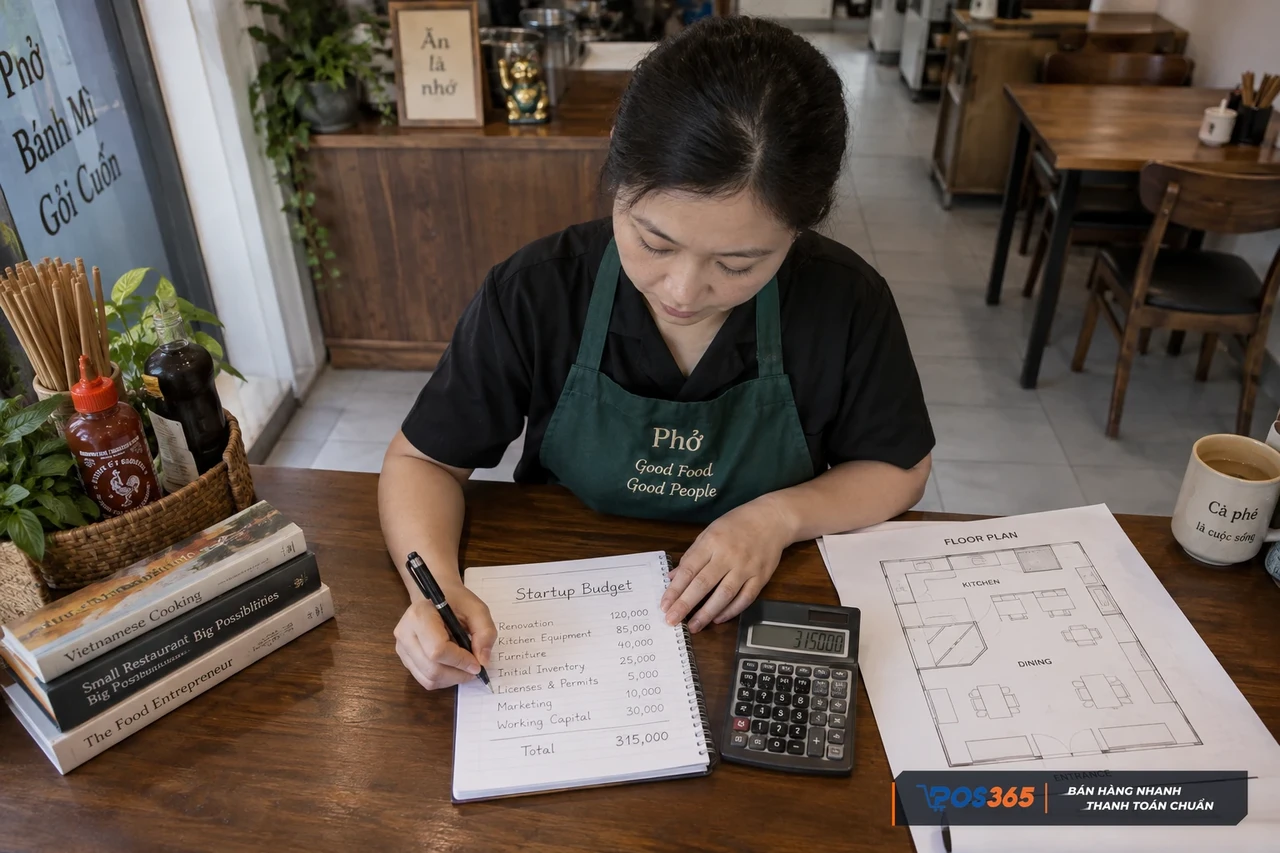 Dự to&aacute;n vốn mở qu&aacute;n nhậu b&igrave;nh d&acirc;n
