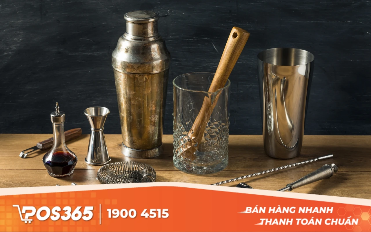 10 dụng cụ quầy bar kh&ocirc;ng thể thiếu