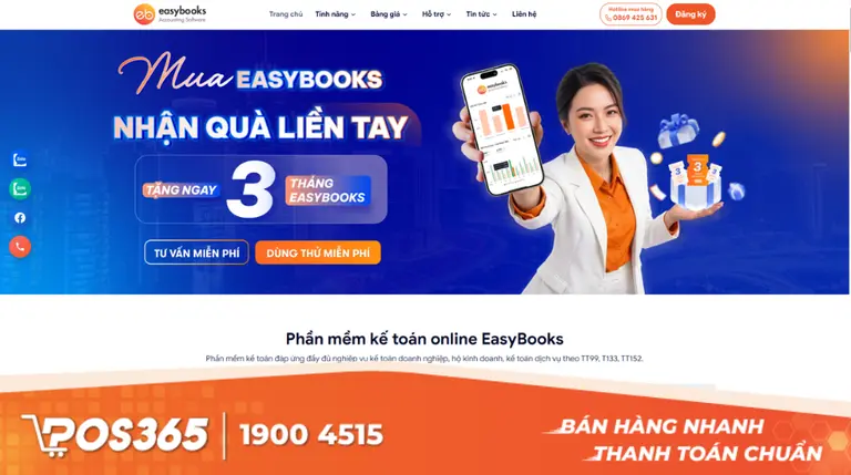 Easybooks - Giải pháp Cloud đơn giản cho doanh nghiệp nhỏ & Hộ kinh doanh