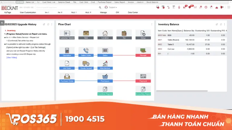 ECOUNT ERP - T&iacute;ch hợp m&atilde; vạch trong hệ thống quản trị