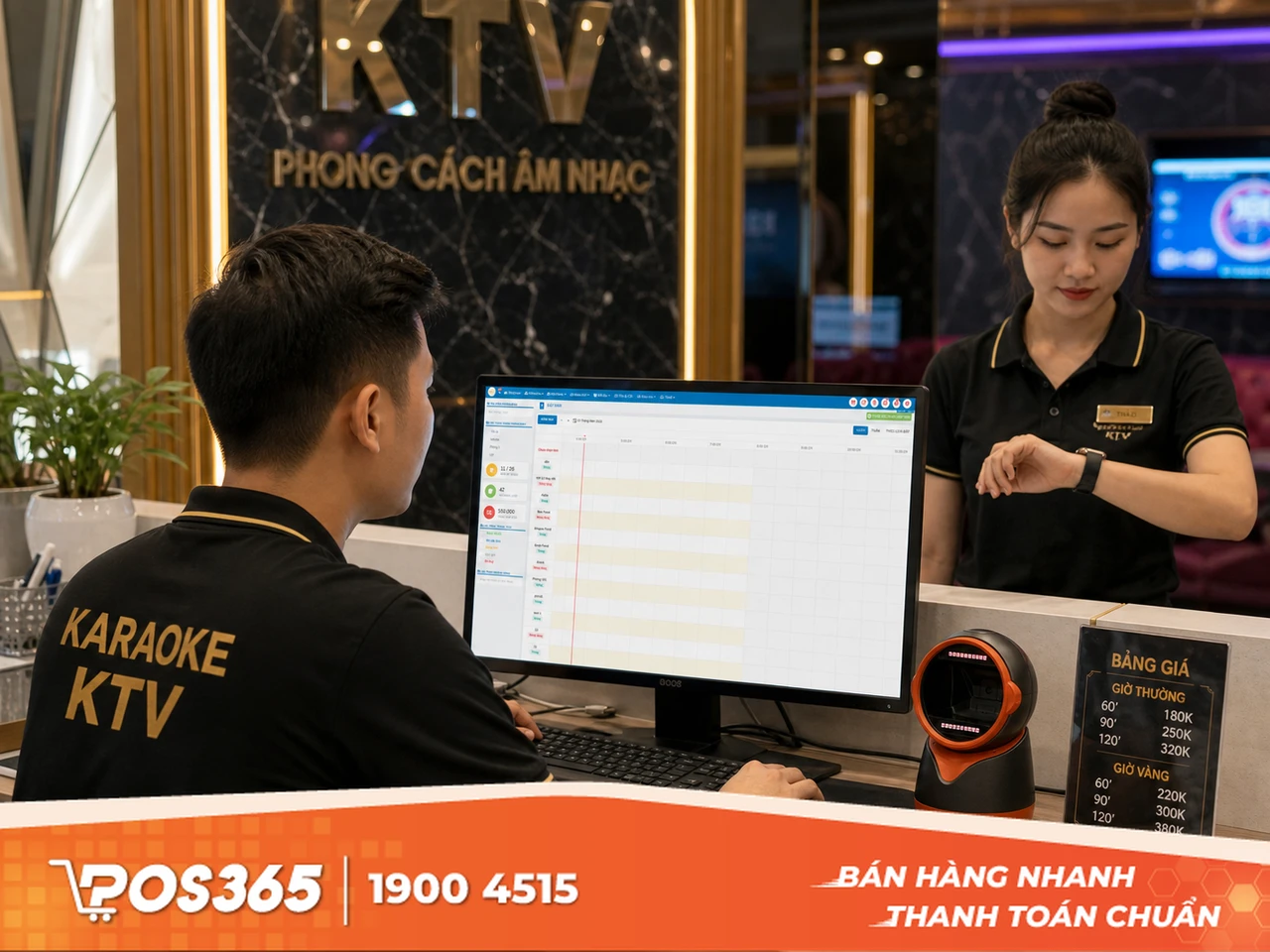 Giải pháp phối hợp chuông gọi thông minh và phần mềm quản lý karaoke POS365