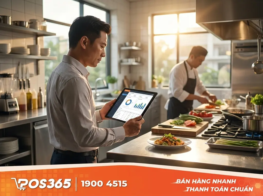 Giải ph&aacute;p số h&oacute;a định lượng bếp bida v&agrave; tự động trừ kho nguy&ecirc;n liệu