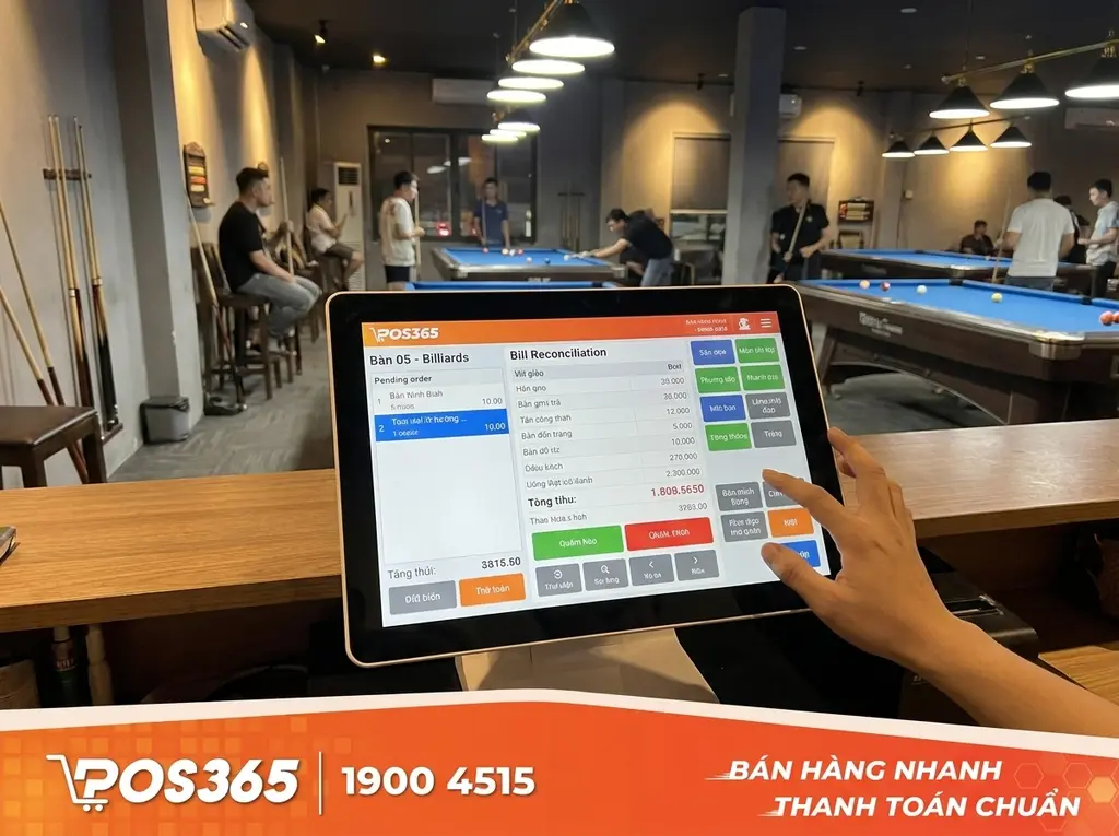 Góc nhìn Thu ngân: Đối soát bill tạm tính, kiểm tra món chờ và thực hiện lệnh trên máy POS