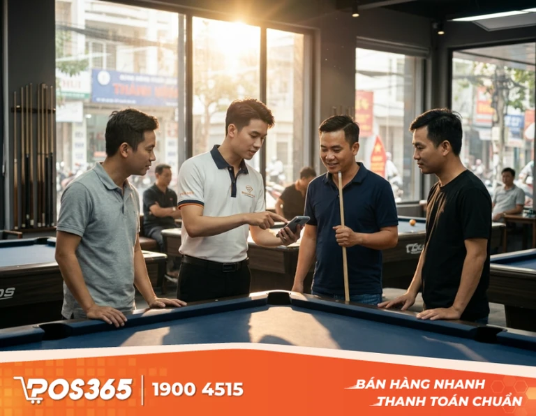 Gọi món nhanh ngay tại bàn bida chỉ trong 30 giây