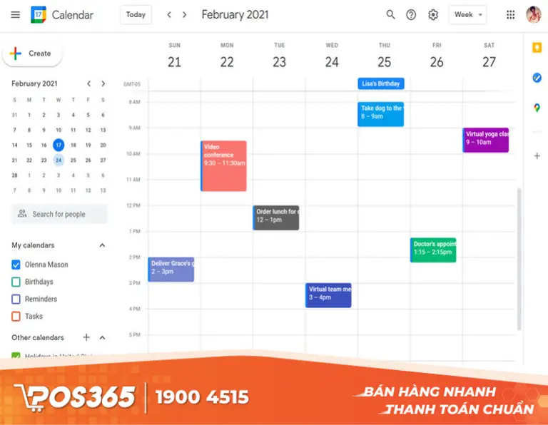 Google Calendar - L&ecirc;n lịch hẹn chuy&ecirc;n nghiệp