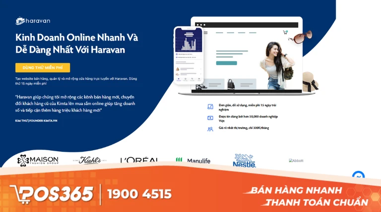 Haravan - Lựa chọn số 1 để x&acirc;y dựng Website thương mại điện tử