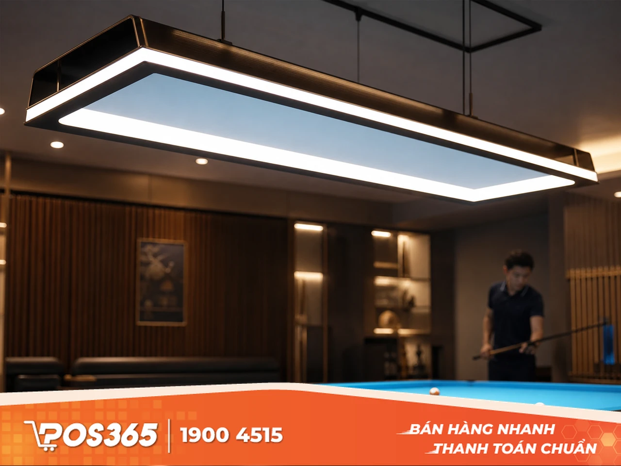 Hệ thống đ&egrave;n chiếu s&aacute;ng chuy&ecirc;n dụng cho từng b&agrave;n bida