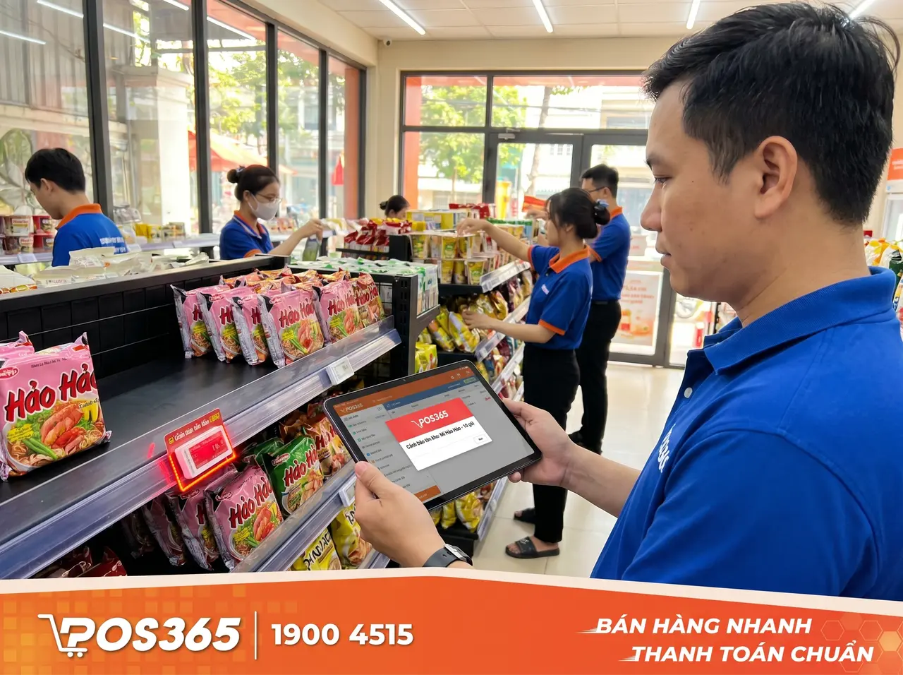 Hệ thống tự động cảnh báo tồn kho để kịp thời nhập hàng