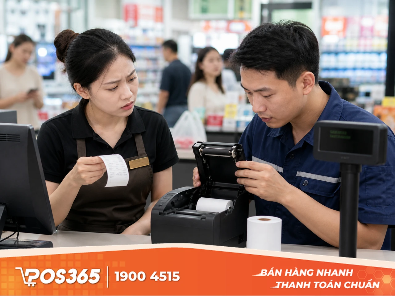 Hết giấy in giữa chừng nhưng máy không báo (In rỗng)