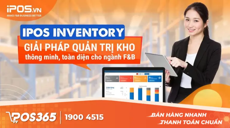 iPOS Inventory - Ứng dụng quản l&yacute; nguy&ecirc;n vật liệu cho chuỗi F&B