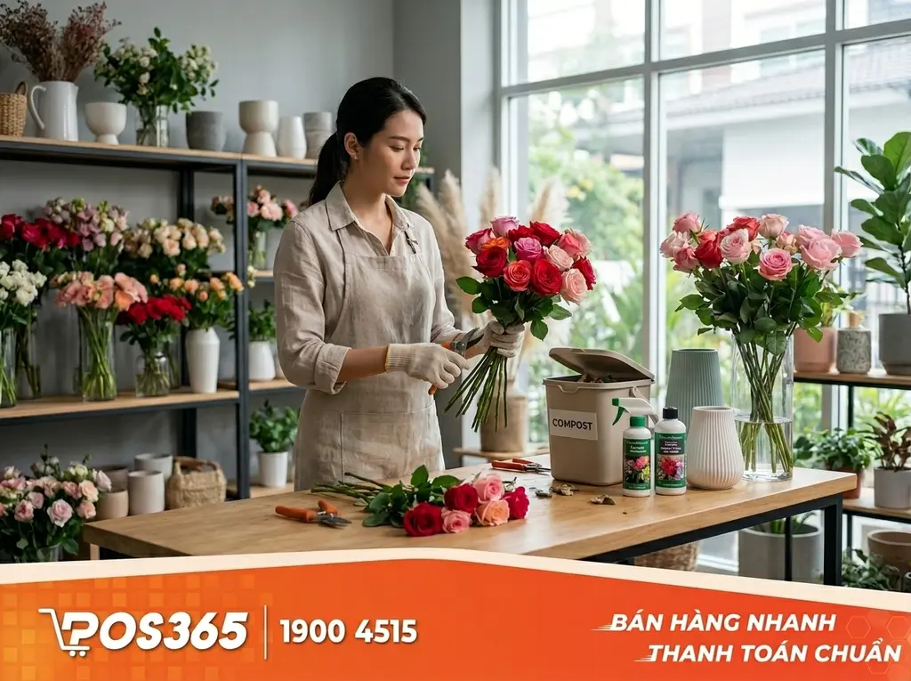 Kế hoạch quản trị hao hụt kinh doanh hoa tươi