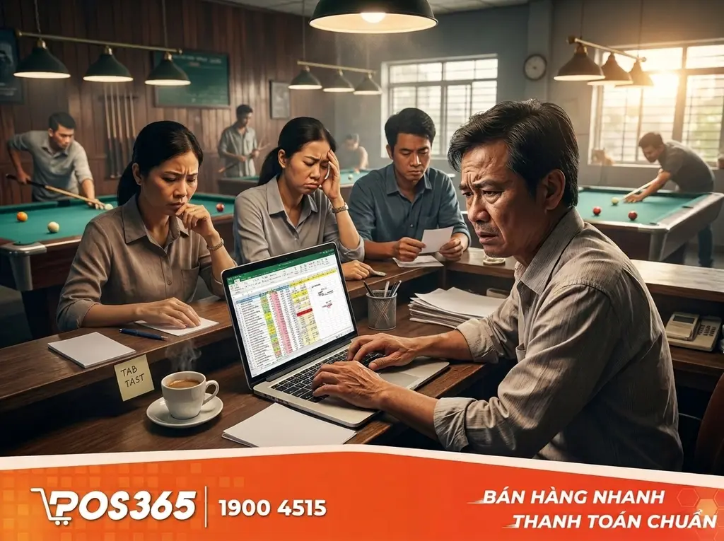Khi nào quán bida bắt buộc phải ngừng sử dụng Excel?