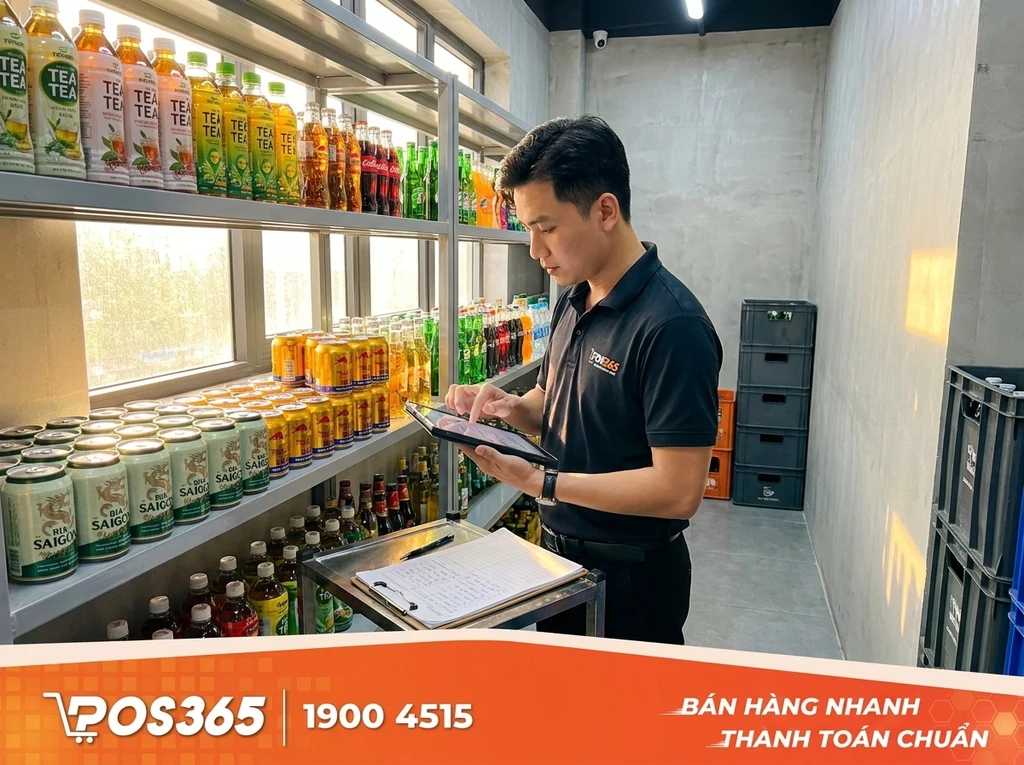 Khóa sổ liệu bán hàng và kết xuất số liệu tồn kho lý thuyết