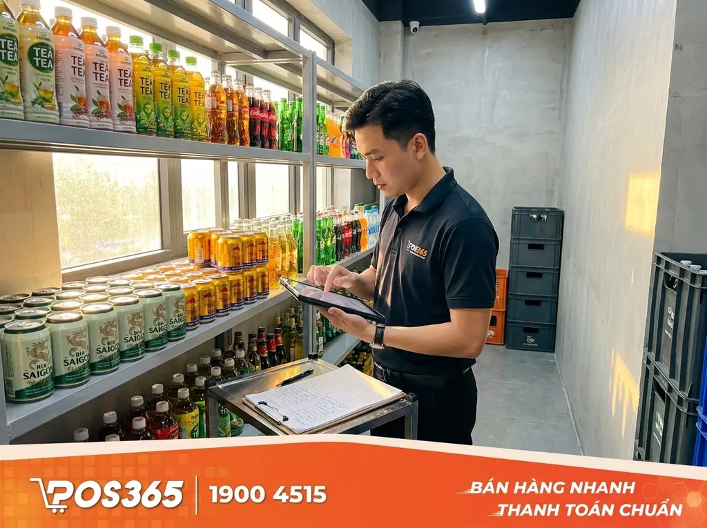 Khóa sổ liệu bán hàng và kết xuất số liệu tồn kho lý thuyết