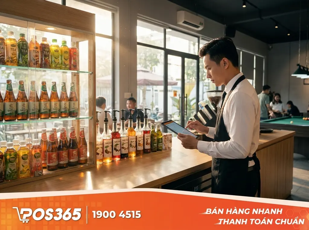 Kiểm k&ecirc; nhanh đồ uống, thuốc l&aacute; tại quầy