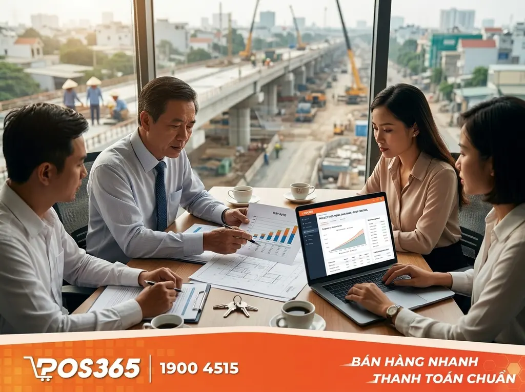 Kiểm soát công nợ chặt chẽ theo từng công trình
