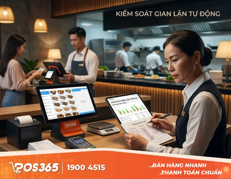 kiểm soát gian lận tự động với phần mềm quản lý nhà hàng