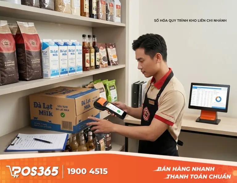 Kiểm soát luồng hàng hóa và kho quỹ liên chi nhánh