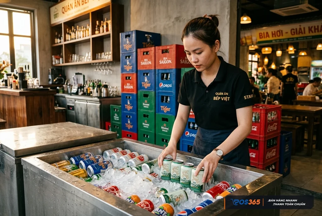 Kiểm so&aacute;t số lượng bia v&agrave; đồ uống chống thất tho&aacute;t