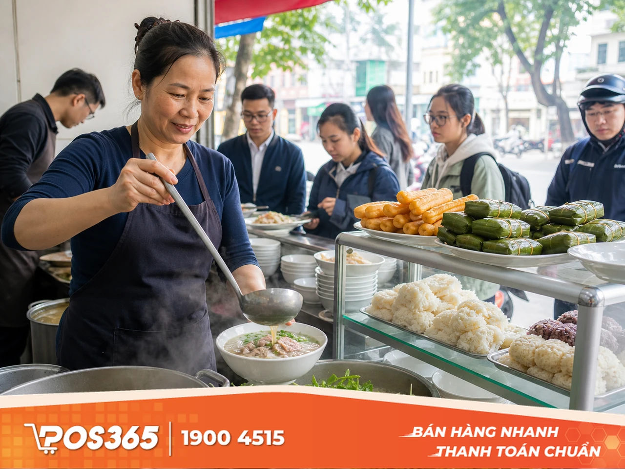 Kinh doanh quán ăn sáng (Bún, phở, xôi)