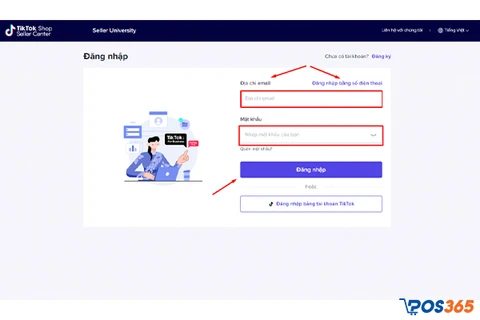 Đăng k&yacute; v&agrave; đăng nhập Tik Tok