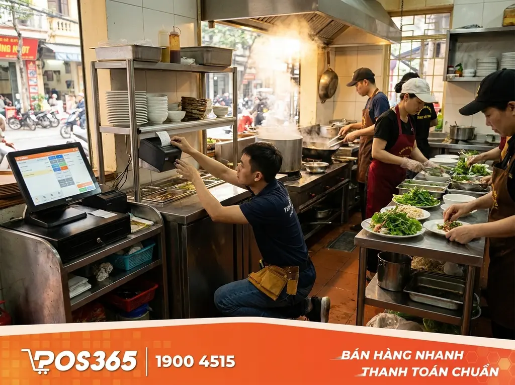 Kinh nghiệm lắp đặt và bảo quản máy in tại khu vực sơ chế, đun nấu