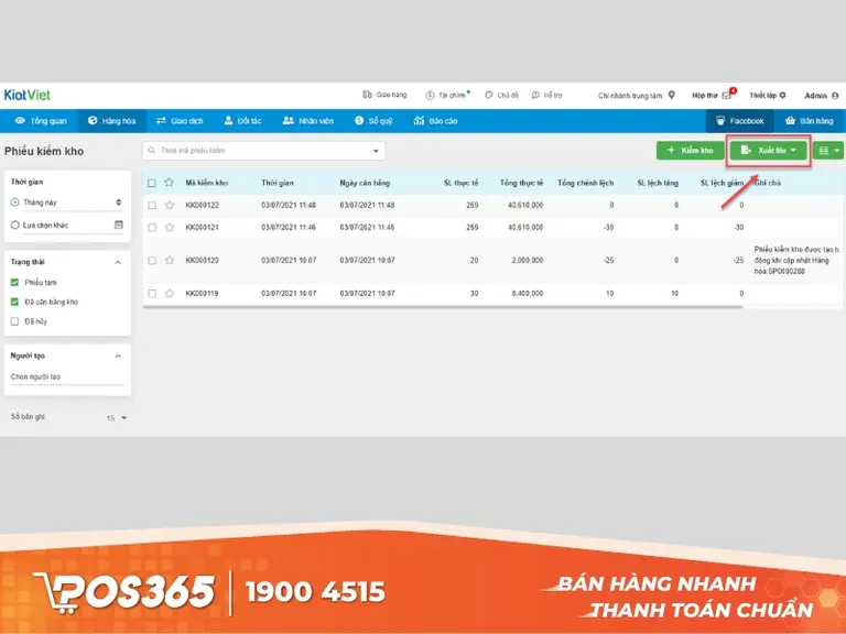 Phần mềm kiểm soát hàng tồn kho, xuất nhập chính xác
