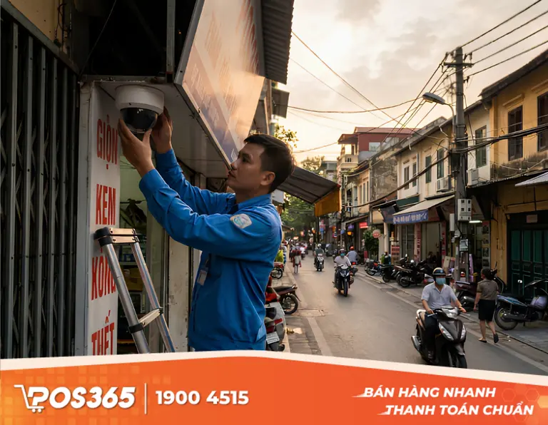 Lắp đặt hệ thống camera gi&aacute;m s&aacute;t triệt ti&ecirc;u điểm m&ugrave;