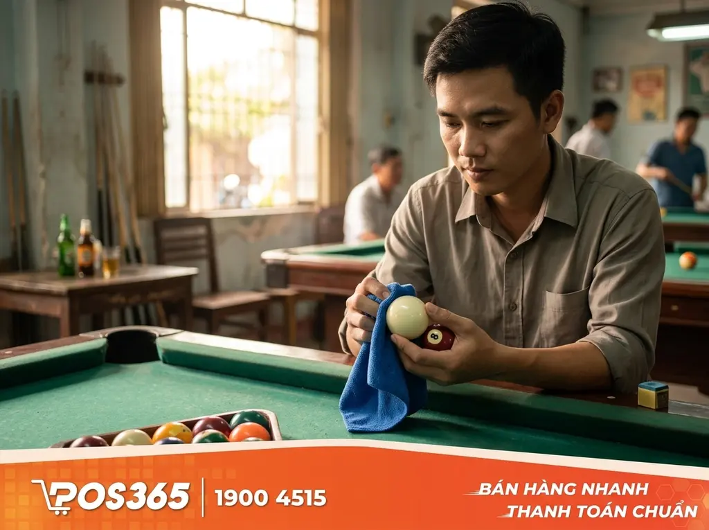 Lấy bi ra và đánh bóng hoàn thiện bằng khăn Microfiber