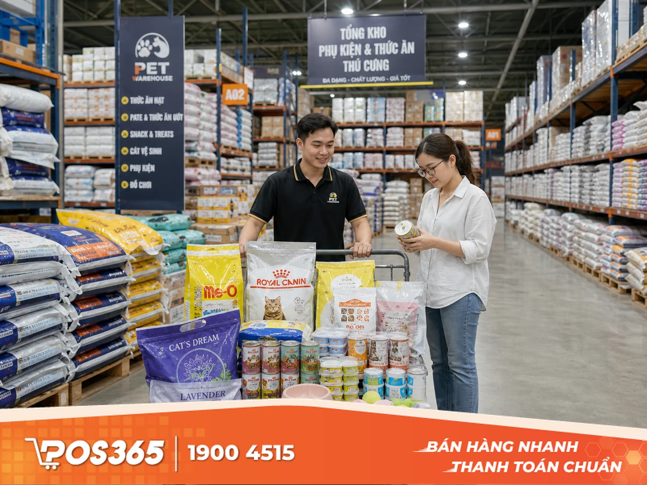 Lấy sỉ qua c&aacute;c tổng kho v&agrave; cửa h&agrave;ng th&uacute; cưng lớn