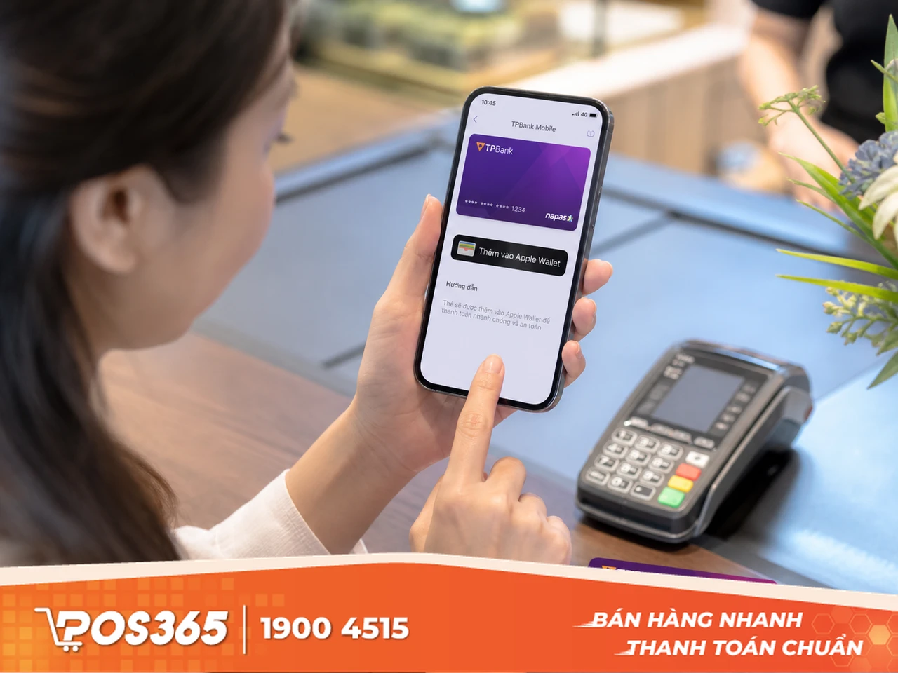 Liên kết Apple pay qua app TPBank Mobile
