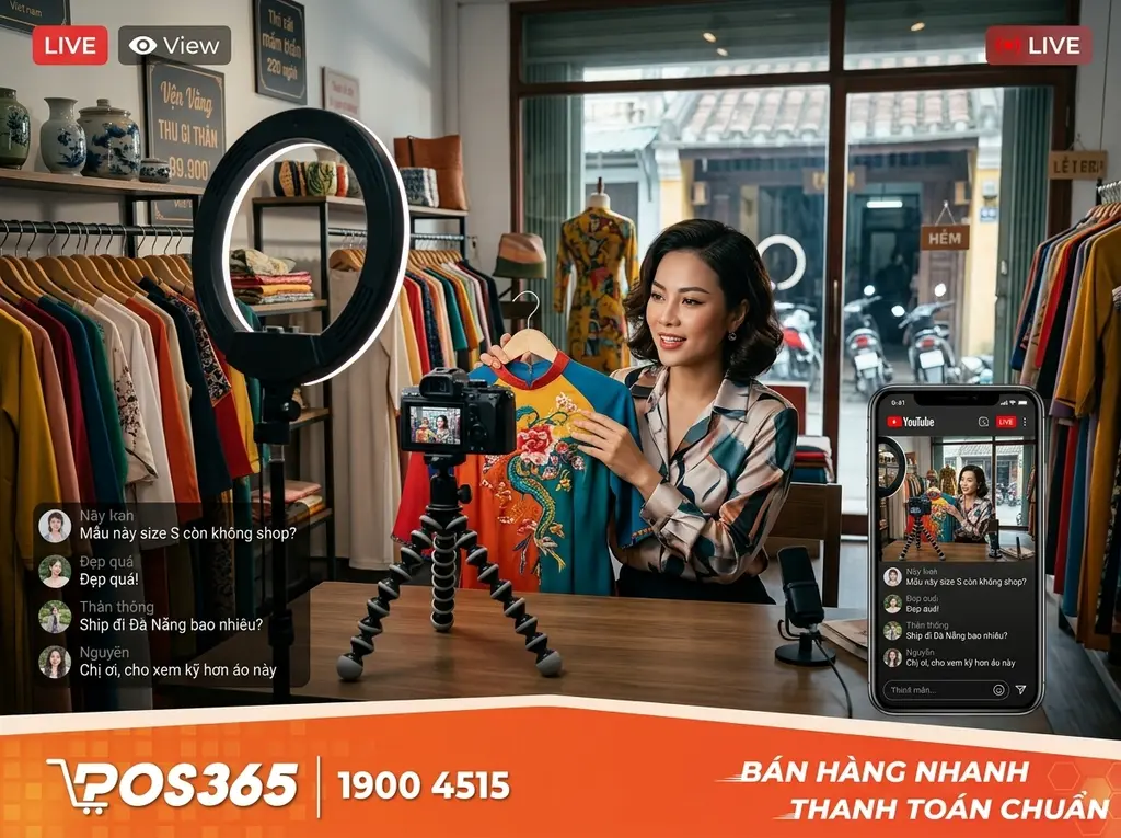 Livestream bán hàng trên YouTube