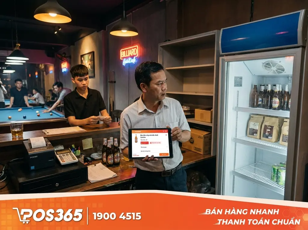Lỗ hổng quản lý F&B quán bida: Vì sao kho nguyên liệu luôn bị "bay màu"?