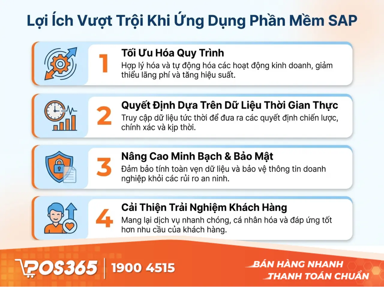 Lợi ích vượt trội khi ứng dụng phần mềm SAP vào doanh nghiệp