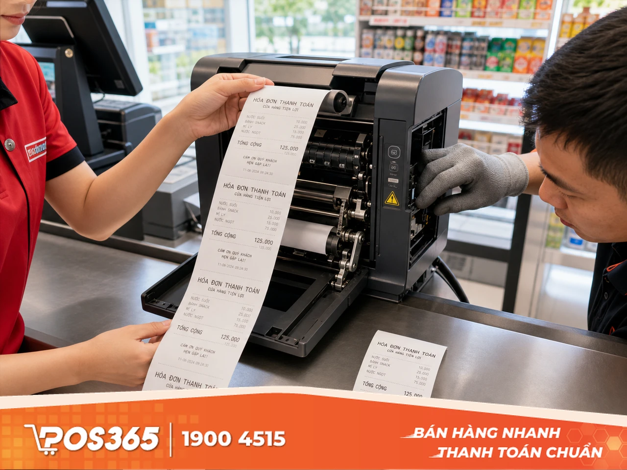 Lỗi máy in không tự động cắt giấy