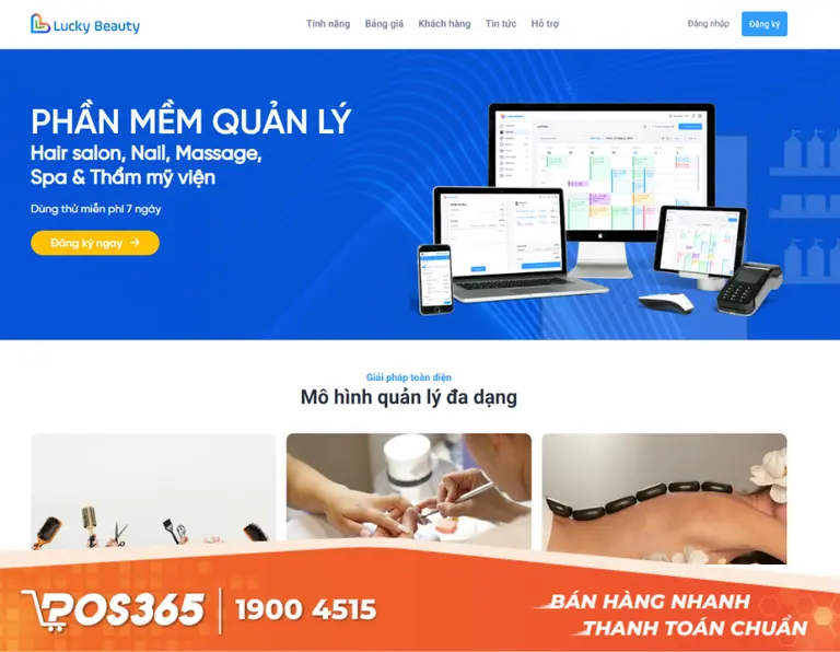 Lucky Beauty - Top phần mềm quản l&yacute; spa t&iacute;ch hợp c&ocirc;ng cụ SMS Marketing