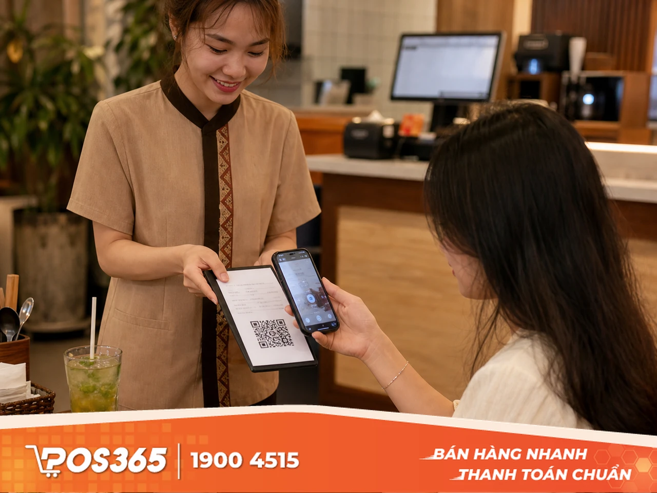 Mã QR động in trực tiếp trên hóa đơn tạm tính