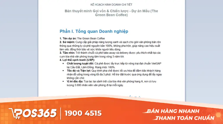 Mẫu kế hoạch kinh doanh bằng file Word