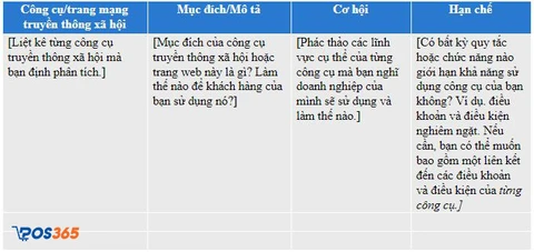 Mẫu kế hoạch h&agrave;nh động tiếp thị truyền th&ocirc;ng x&atilde; hội