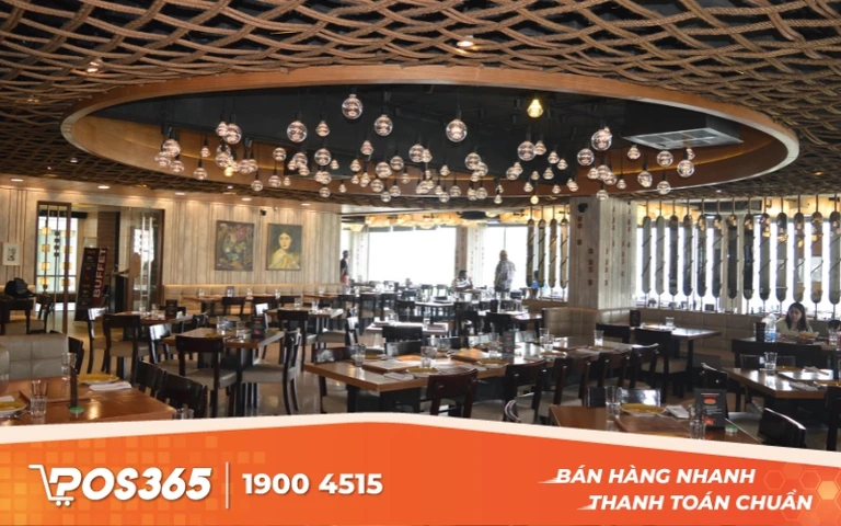 Mẫu nhà hàng 2 tầng phong cách cổ điển