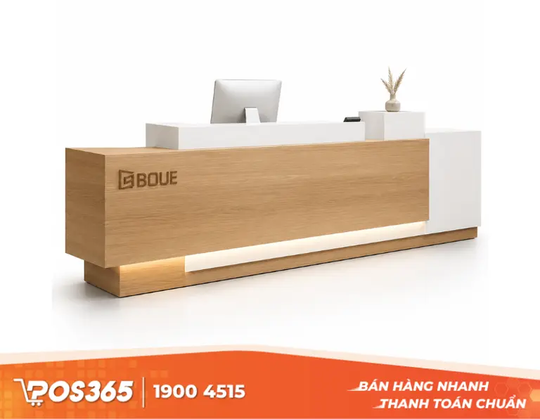 Mẫu quầy thu ng&acirc;n bằng gỗ
